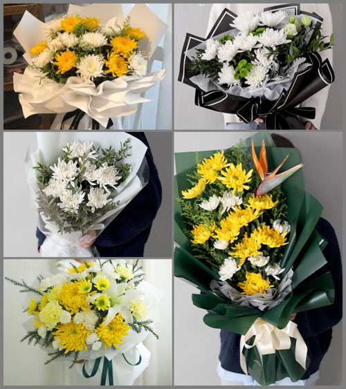 山东济宁邹城市香城镇北羊皮村白事花束代送